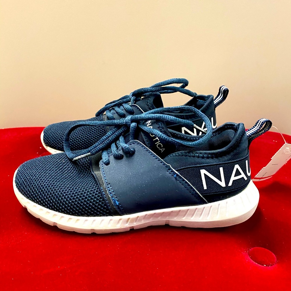 Nautica Kids Navy & White Sneakers